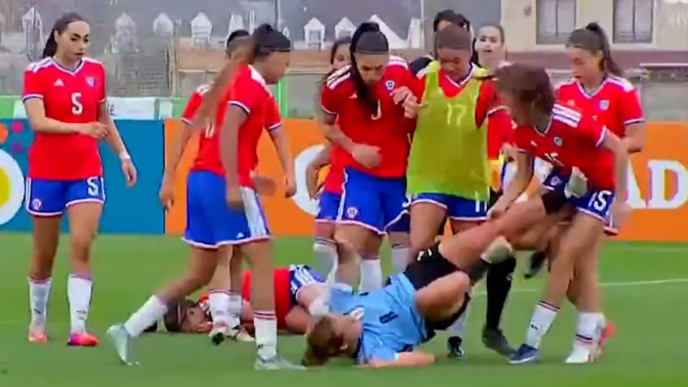 Massenschlägerei beim U20-Frauen-Länderspiel zwischen Chile und Uruguay