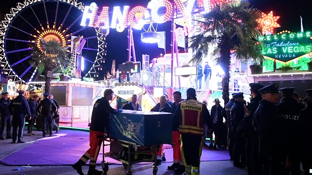 Unfall auf dem Oktoberfest: Rettungseinsatz an Fahrgeschäft