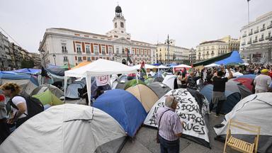 Protestcamp und Einigung nach Zwangsräumung in Madrid