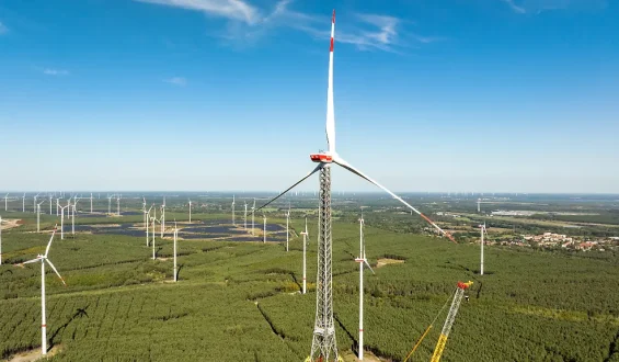 Das weltweit höchste Windrad in Brandenburg
