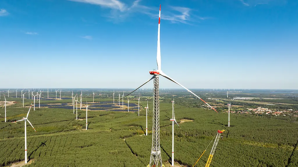 Das weltweit höchste Windrad in Brandenburg