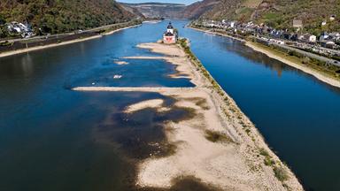 Historische Niedrigwasserstände am Rhein beeinträchtigen Schifffahrt