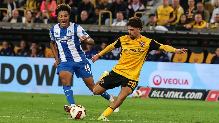 Spannendes Spiel zwischen Dynamo Dresden und Hertha BSC