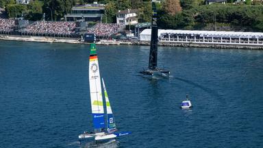 Team Germany kämpft mit Herausforderungen beim SailGP auf dem Genfer See