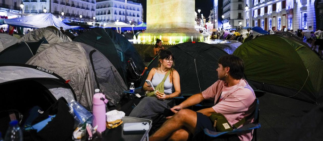 Proteste gegen Wohnungskrise in Spanien