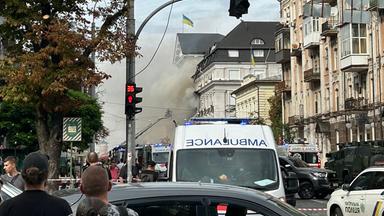 Reaktionen auf Drohnenangriff auf ukrainisches Geheimdienstgebäude