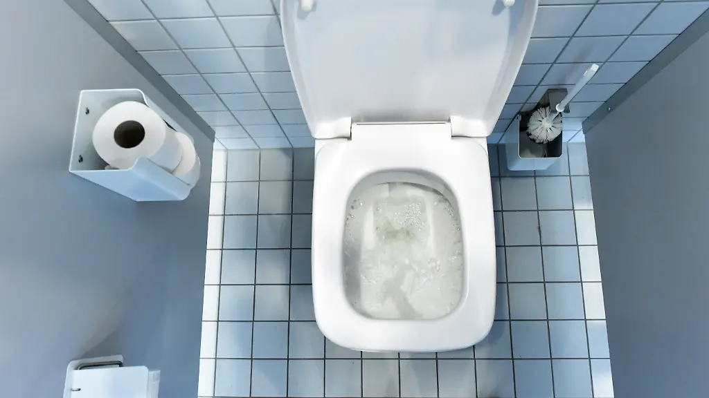 Toilettenspülungen verbreiten Keime in der Luft