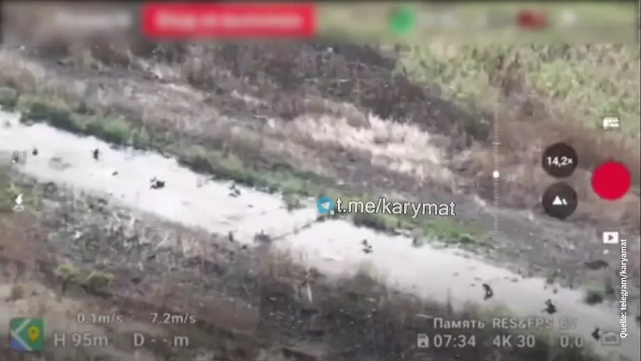 Ukrainische Drohnen bereiten sich auf Angriff vor