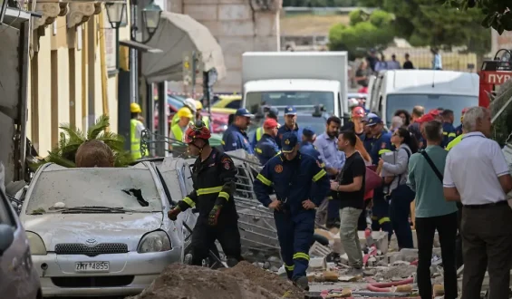 Gas-Explosion: Wohnhaus in Athen eingestürzt