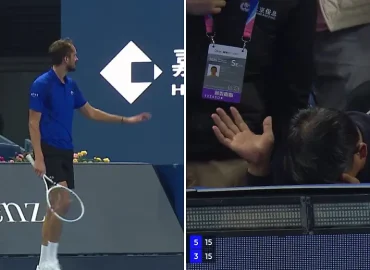 Medwedew disqualifiziert nach Zuschauerzwischenfall im Halbfinale gegen Djokovic