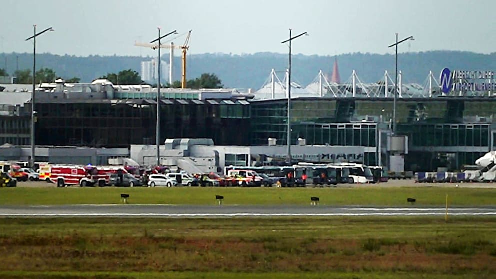 Großeinsatz am Flughafen Nürnberg: Entwarnung nach mutmaßlicher Luftnotlage