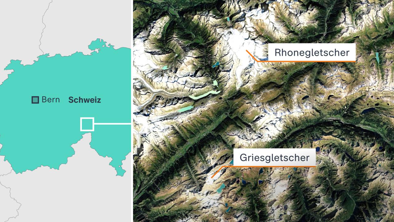 Dramatischer Rückgang der Gletscher in der Schweiz
