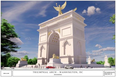 Arlington County kämpft gegen den Bau des Triumphbogens von Trump