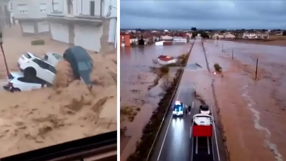 Drohnenvideos zeigen das Ausmaß der Überschwemmungen in Spanien