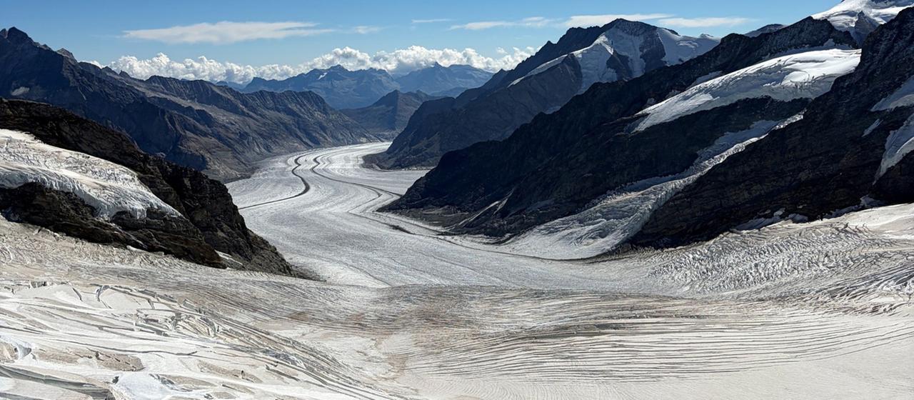 Schweizer Gletscher verlieren über fünf Prozent ihres Volumens