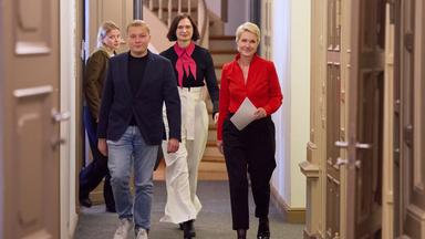 Rot-Rot-Grüne Koalitionsverhandlungen in Schwerin