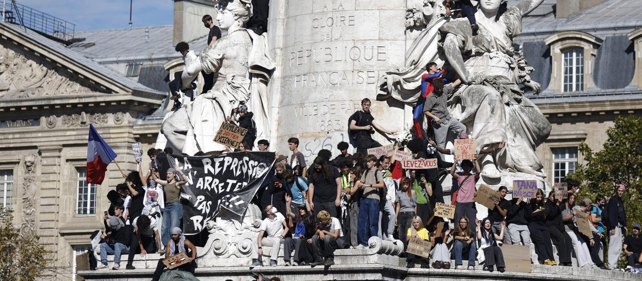 Proteste in Frankreich: Schüler fordern bessere Lernbedingungen